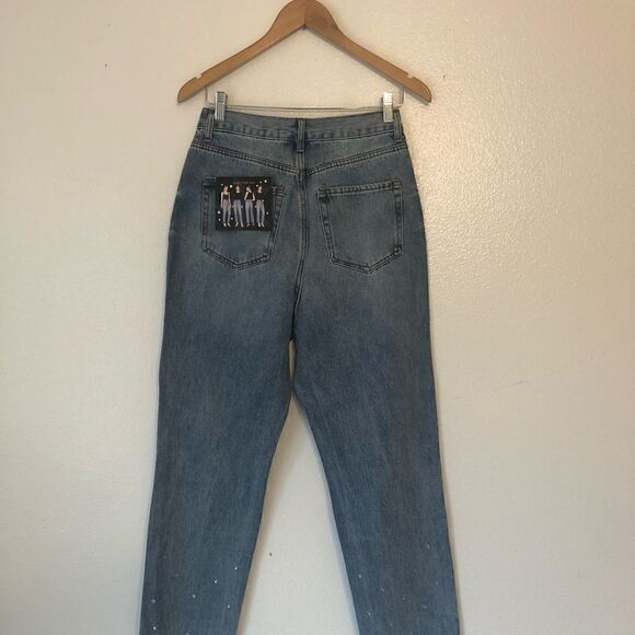 NWT SIMPLE SOCIETY Super High Rise Straight Buttonfly Jeans Size 7/28 - Picture 2 of 15